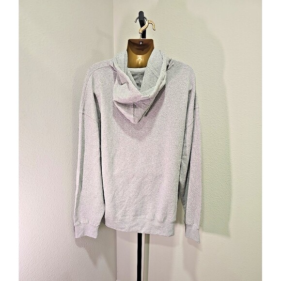 NWT Halfway Dead HWD Logo Baddie Grunge Baggy Hoodie Mens 2X Gray Yellow Graphic - Picture 4 of 7